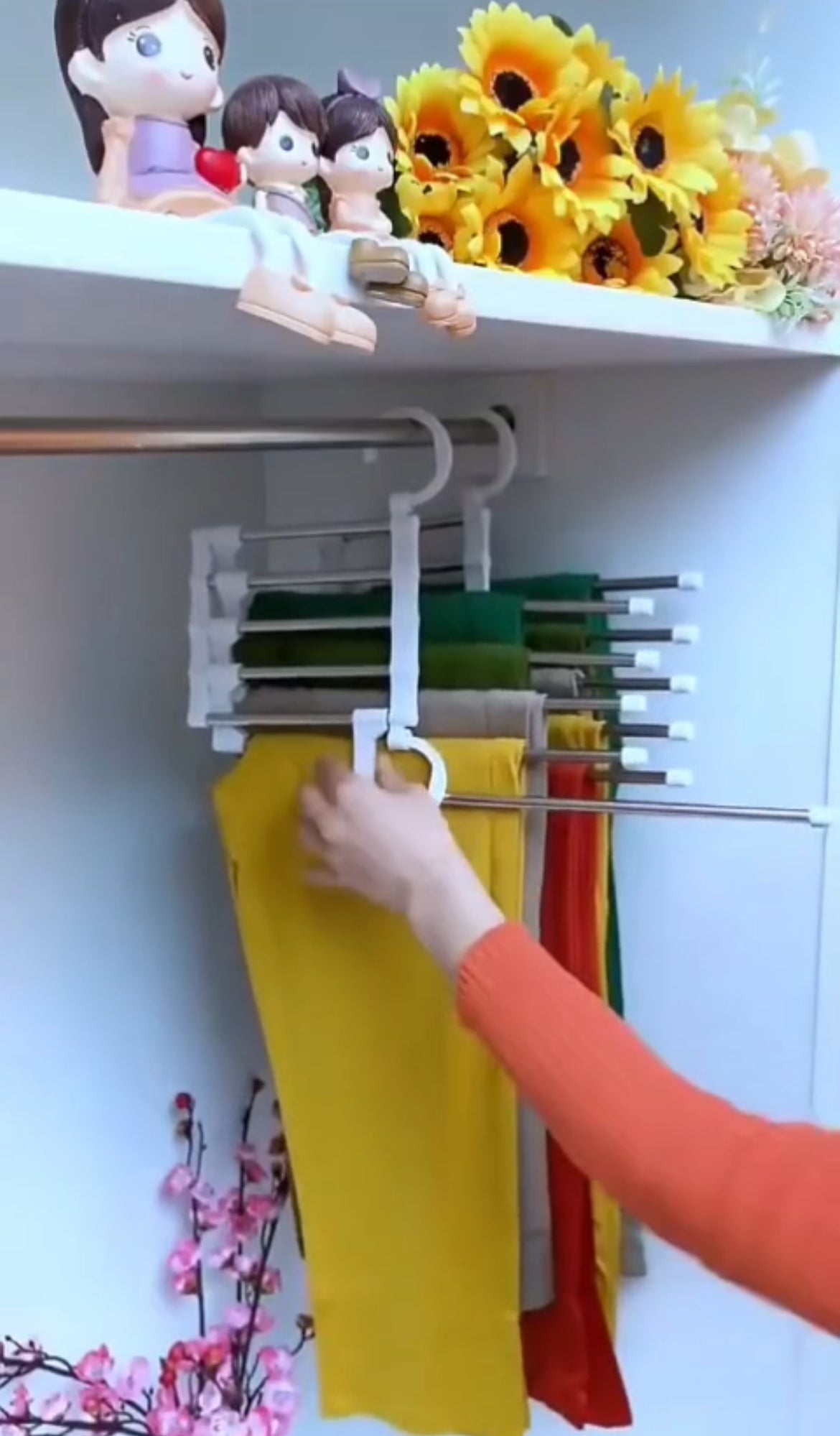 COLGADORES 👔 ¡Organiza tu closet y gana hasta 5 veces más espacio!