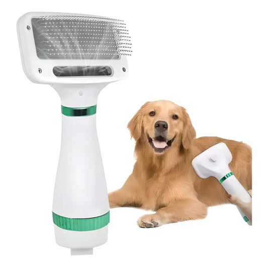 CEPILLO SECADOR PARA MASCOTAS 🐾💨 “Cepilla, seca y mima a tu mascota en un solo paso”