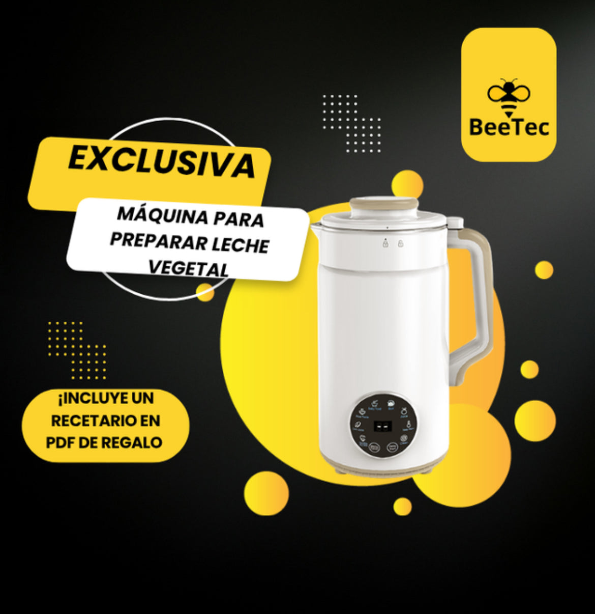 MAQUINA PREPARA LECHE VEGETAL 🌱🥛⚡ “Tu leche vegetal fresca en minutos, sin aditivos ni complicaciones”