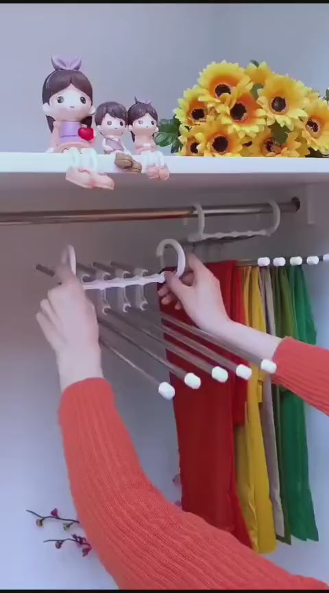 COLGADORES 👔 ¡Organiza tu closet y gana hasta 5 veces más espacio!